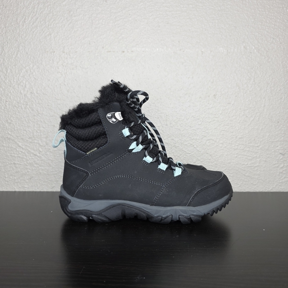 Merrell Womens Thermo Fractal Black Boot Waterproof Leather Warm Size 7.5 J90392 - Picture 4 of 14